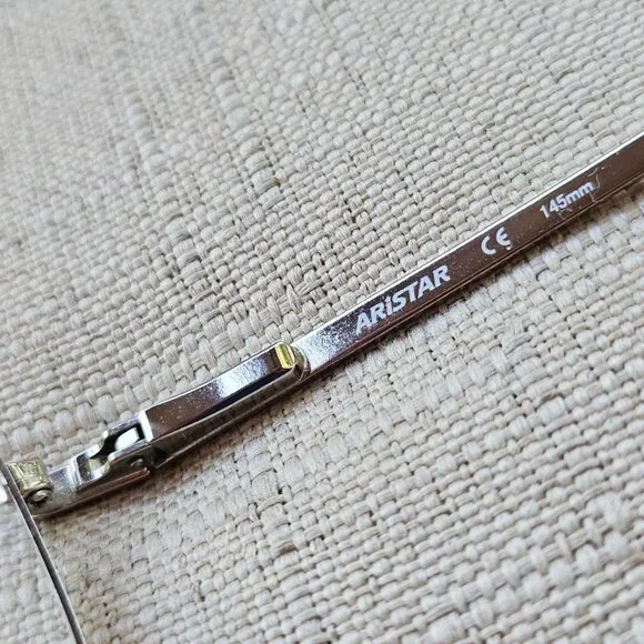 Vintage Charmant Aristar Men Eyeglasses Frame AR6771 Gold Tone 54[]17 145 - Picture 11 of 12